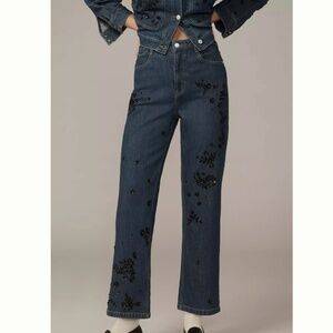 Anthropologie The Annie High Rise Straight Leg Jeans- Size 30